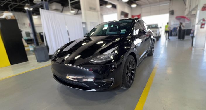 2021 Tesla Model Y Long Range Hero Image