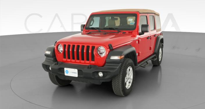 Used Jeep Wrangler in red for Sale Online | Carvana