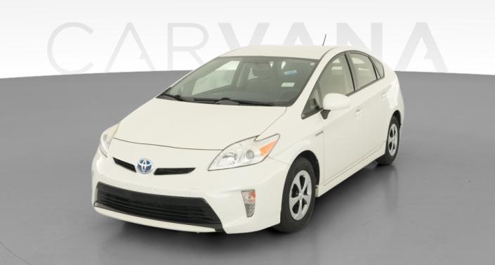 Used 2015 Toyota Prius with Push Button Start in white for Sale