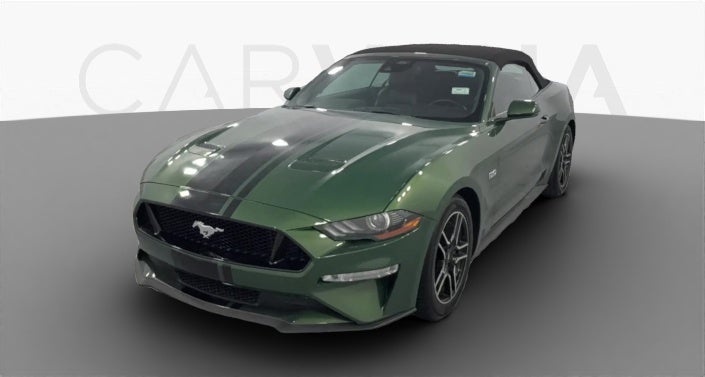 Used Ford Mustang with eight cylinders in green or orange for Sale