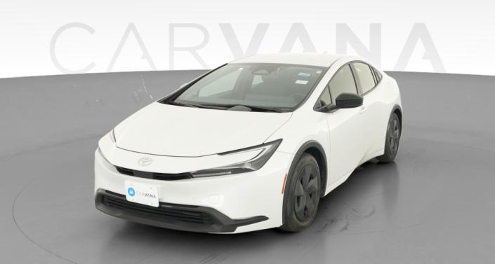 Used Toyota Prius with Leather Interior in white for Sale Online