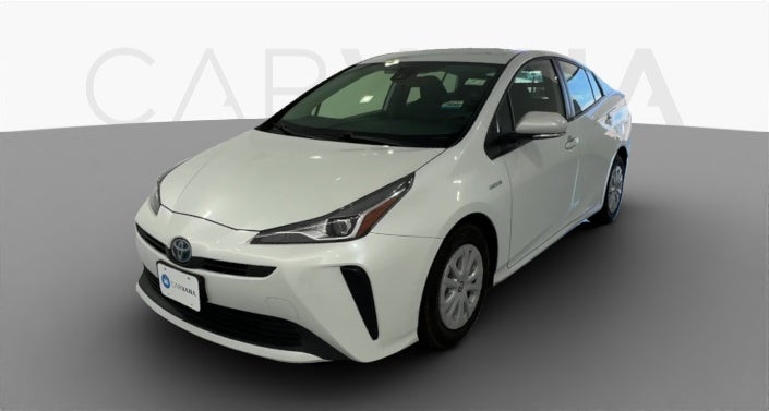 Used Toyota Prius with Leather Interior in white for Sale Online