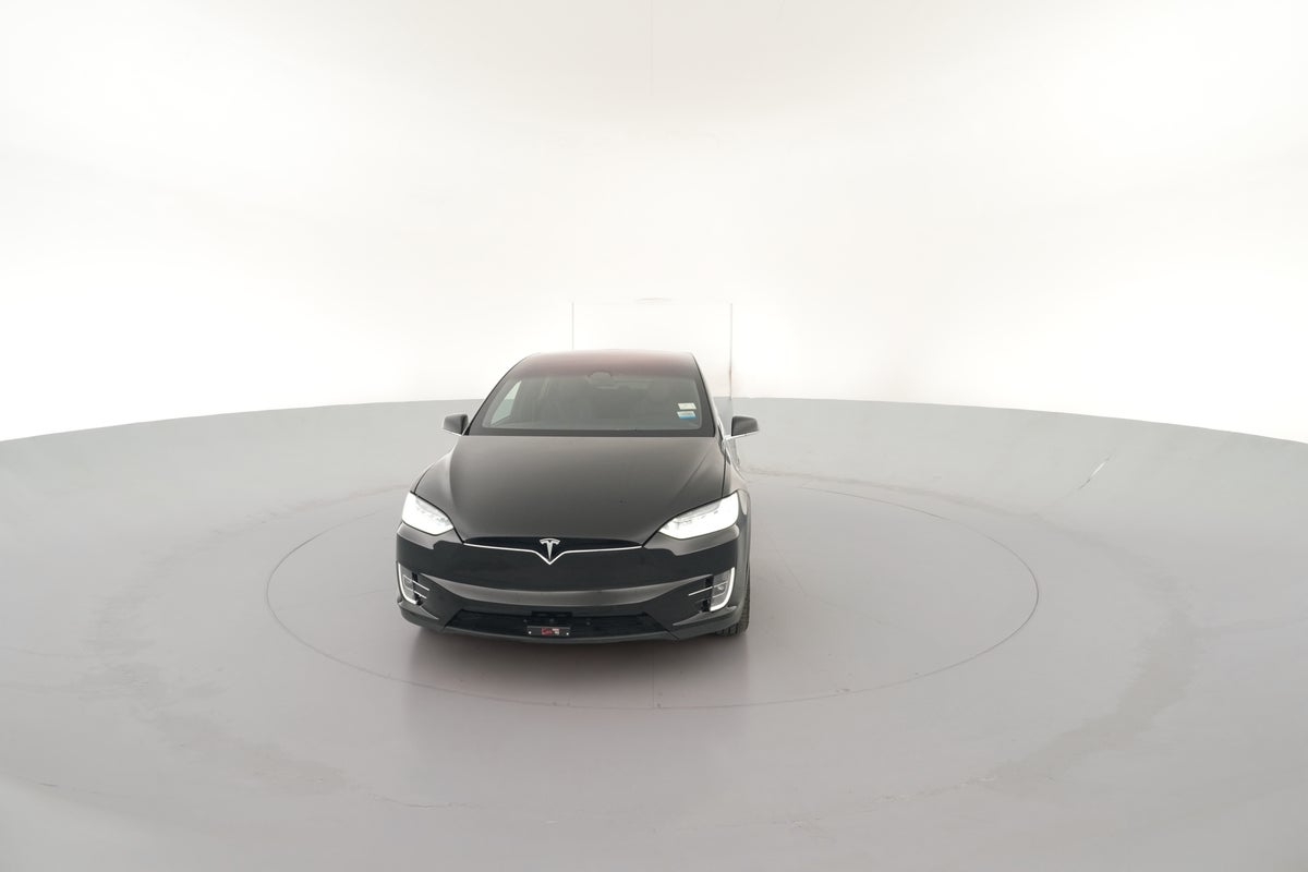 2020 Tesla Model X Long Range Plus in Solid Black — 360° view 1