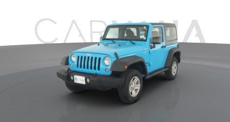 Used 2017 Jeep Wrangler in blue for Sale Online | Carvana