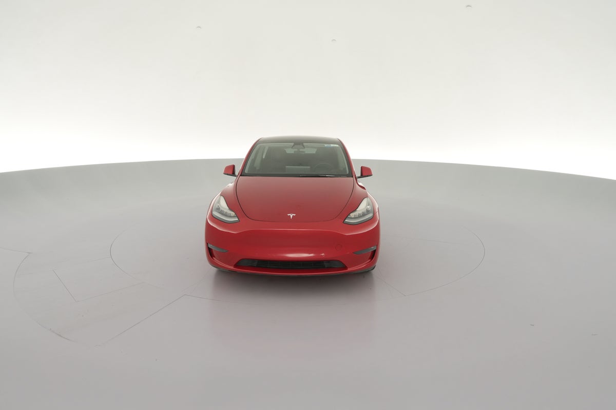 2021 Tesla Model Y Standard Range in Red — 360° view 1