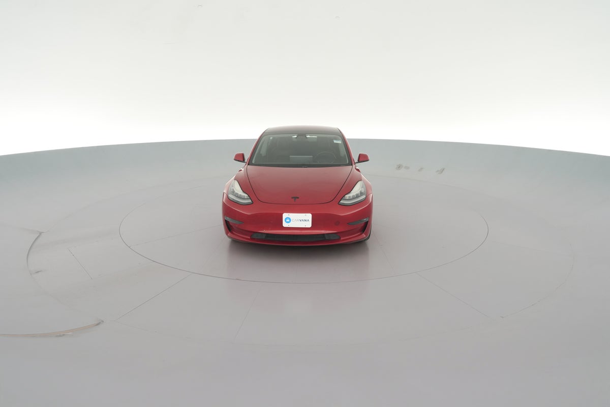 2018 Tesla Model 3 Mid Range Rear-Wheel Drive in Red — 360° view 1