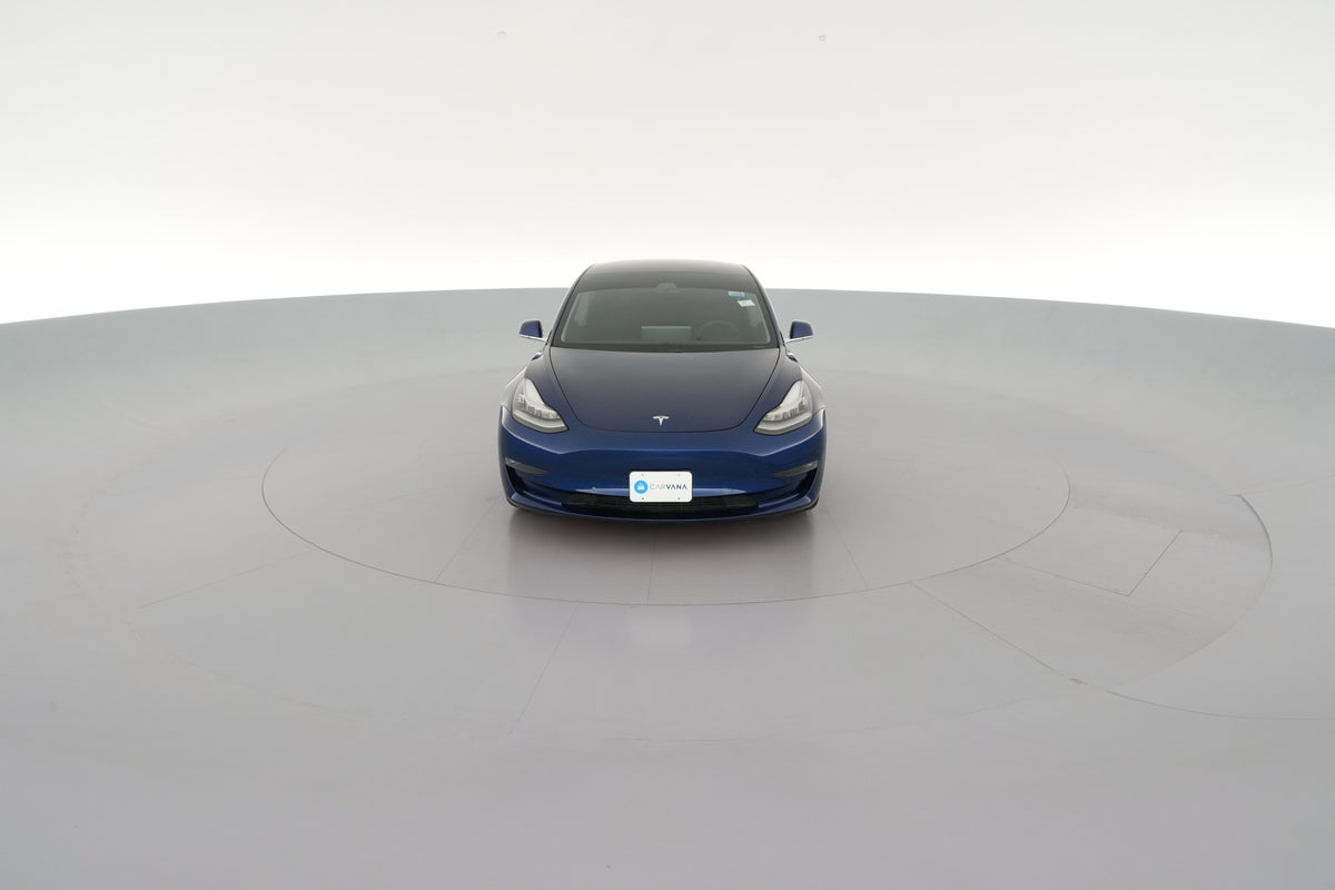 2019 Tesla Model 3 Performance All-Wheel Drive in Deep Blue Metallic — 360° view 1