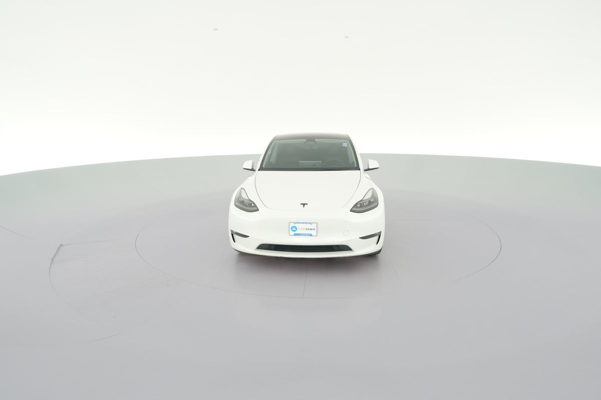 2022 Tesla Model Y Performance All-Wheel Drive in Pearl White — 360° view 1