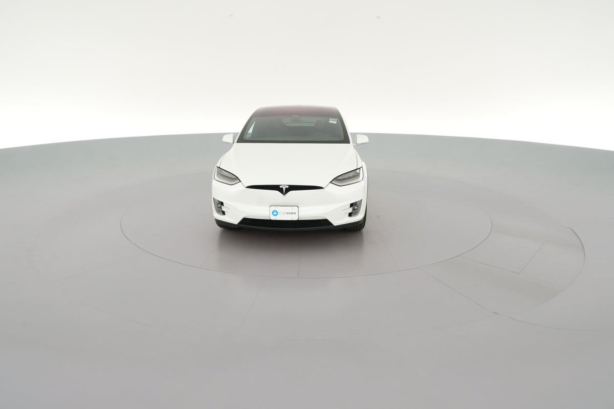 2020 Tesla Model X Long Range in Pearl White Multi-Coat — 360° view 1