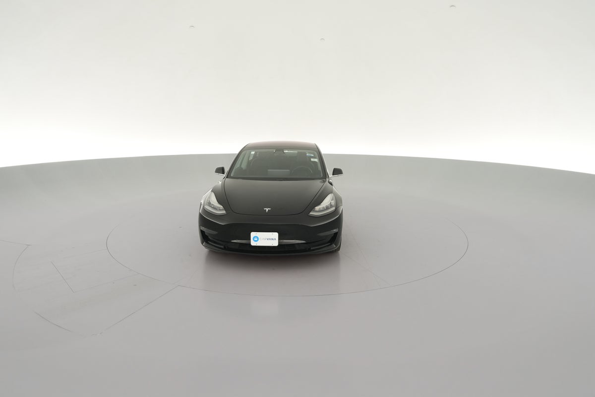 2018 Tesla Model 3 Mid Range Rear-Wheel Drive in Solid Black — 360° view 1