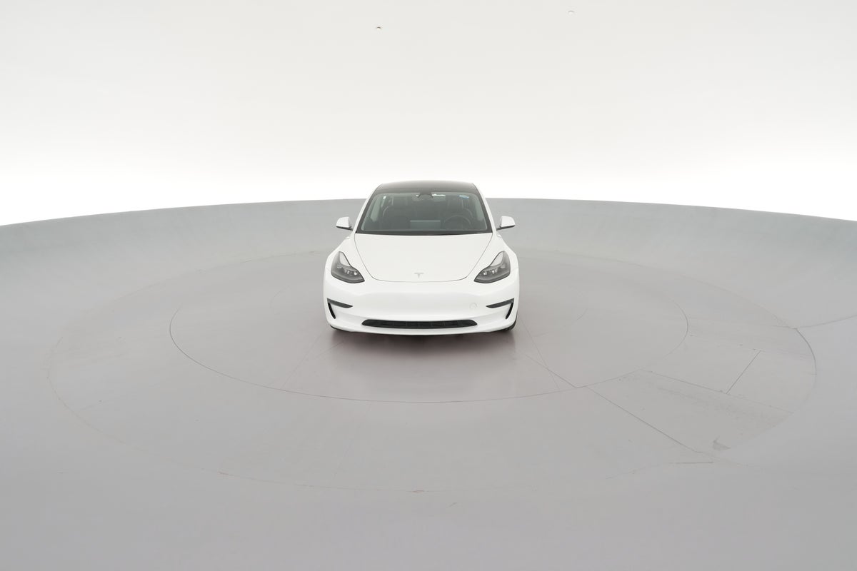 2023 Tesla Model 3 Rear-Wheel Drive in Pearl White — 360° view 1