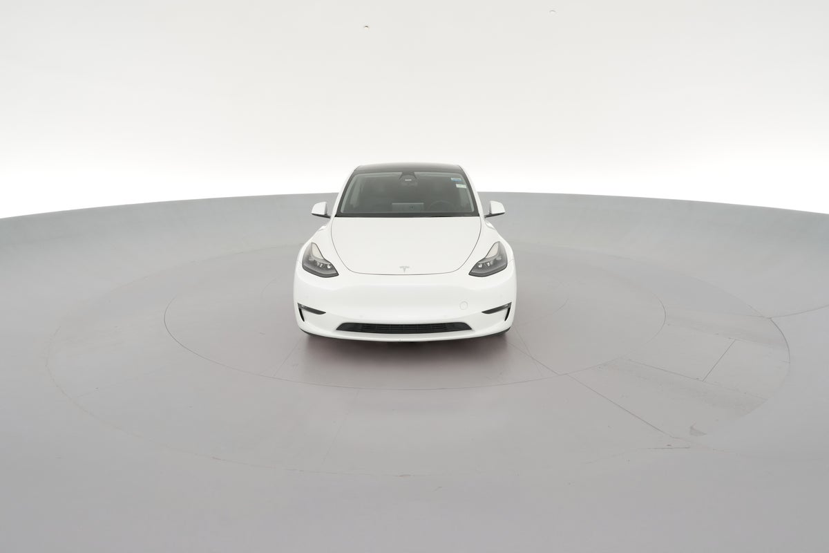 2021 Tesla Model Y Performance All-Wheel Drive in Pearl White — 360° view 1