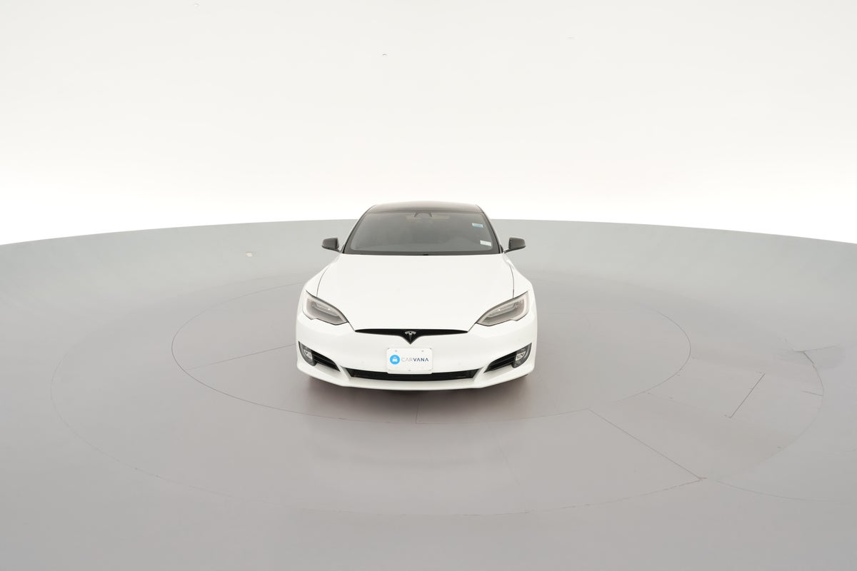 2021 Tesla Model S Long Range Plus in Pearl White Multi-coat — 360° view 1