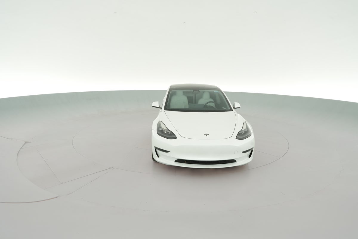 2023 Tesla Model 3 Performance in Pearl White — 360° view 1