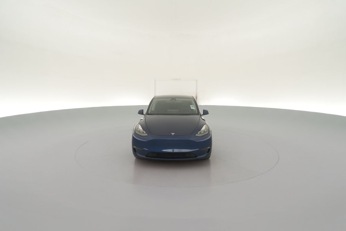 2023 Tesla Model Y Performance All-Wheel Drive in Deep Blue Metallic — 360° view 1