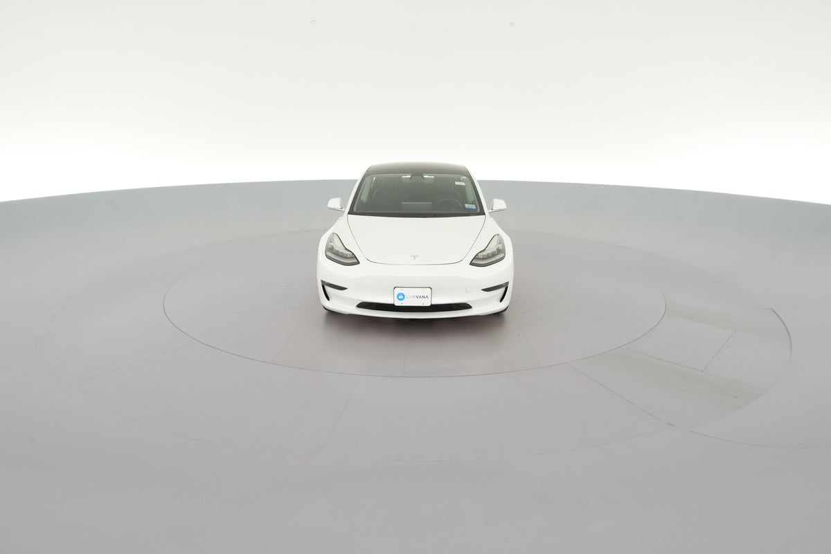 2020 Tesla Model 3 Long Range All-Wheel Drive in Pearl White Multi-Coat — 360° view 1