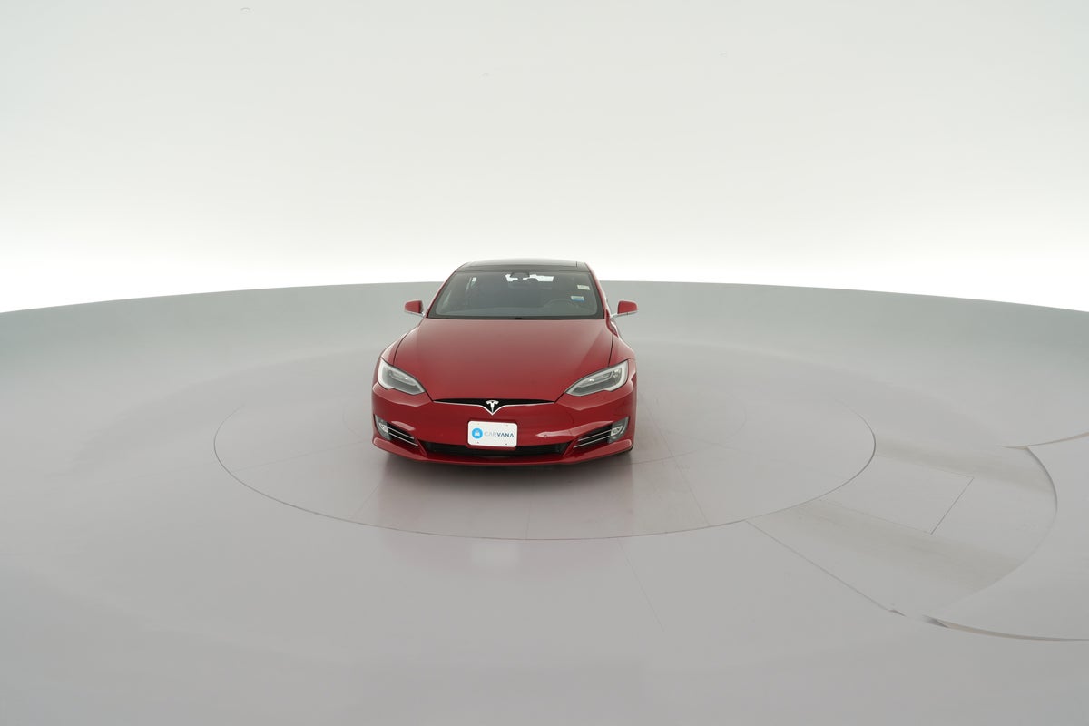 2017 Tesla Model S 90D in Red Multi-coat — 360° view 1
