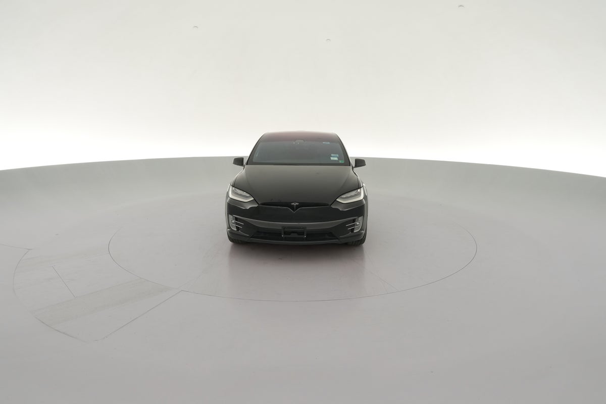 2020 Tesla Model X Long Range Plus in Solid Black — 360° view 1