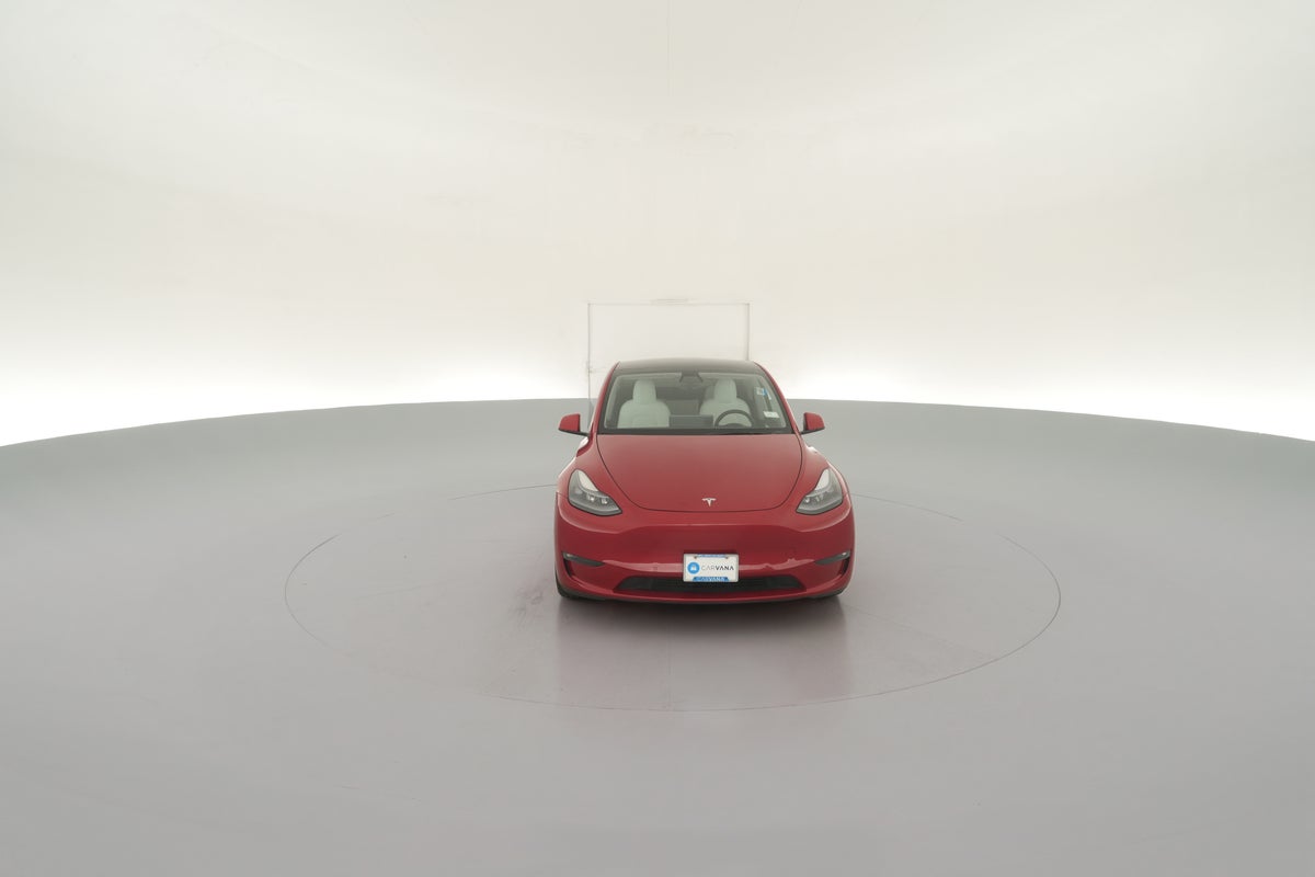 2022 Tesla Model Y Performance All-Wheel Drive in Red Multi-coat — 360° view 1