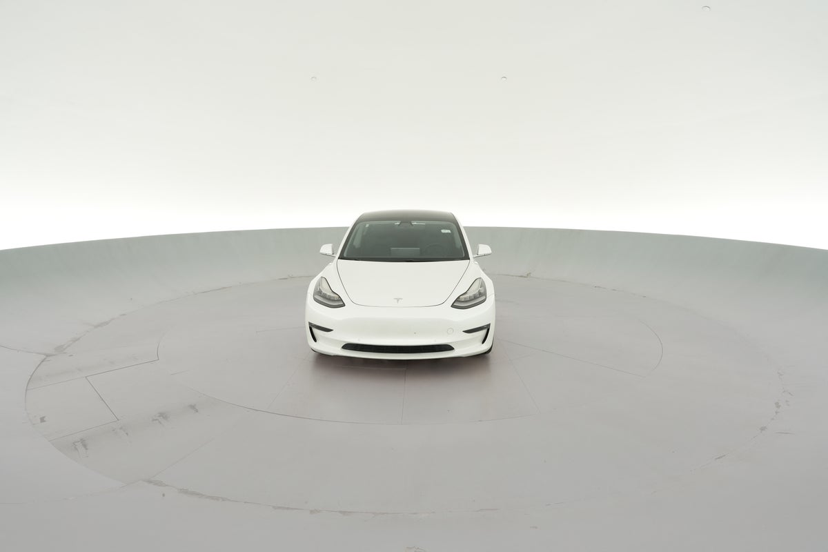 2020 Tesla Model 3 Long Range All-Wheel Drive in Pearl White — 360° view 1