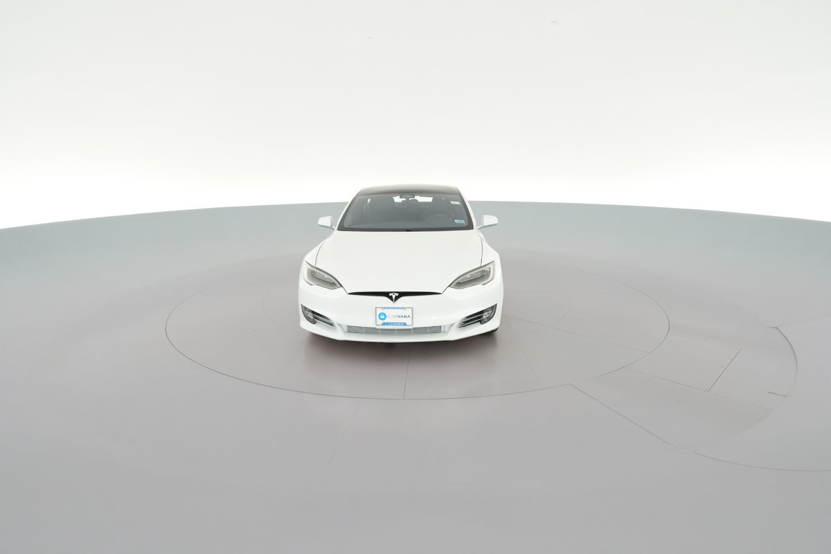 2020 Tesla Model S Long Range Plus in Pearl White Multi-coat — 360° view 1