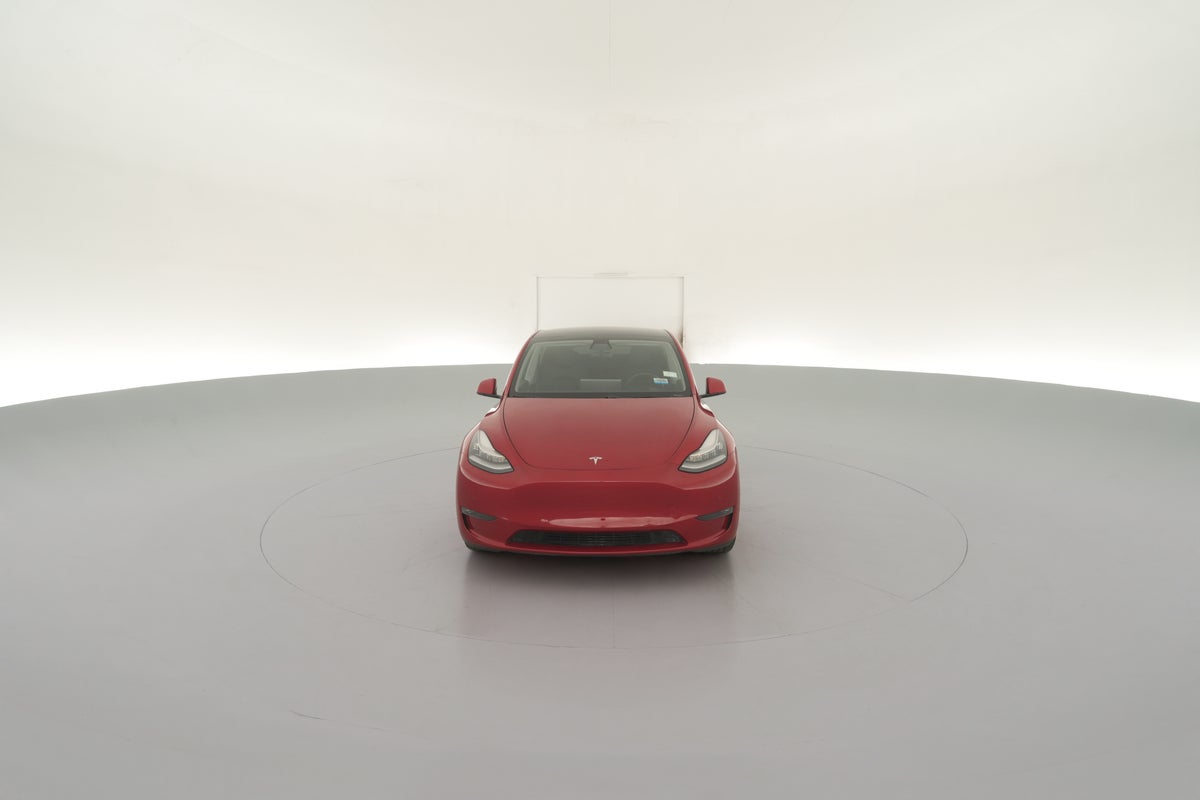 2020 Tesla Model Y Long Range All-Wheel Drive in Red Multi-coat — 360° view 1