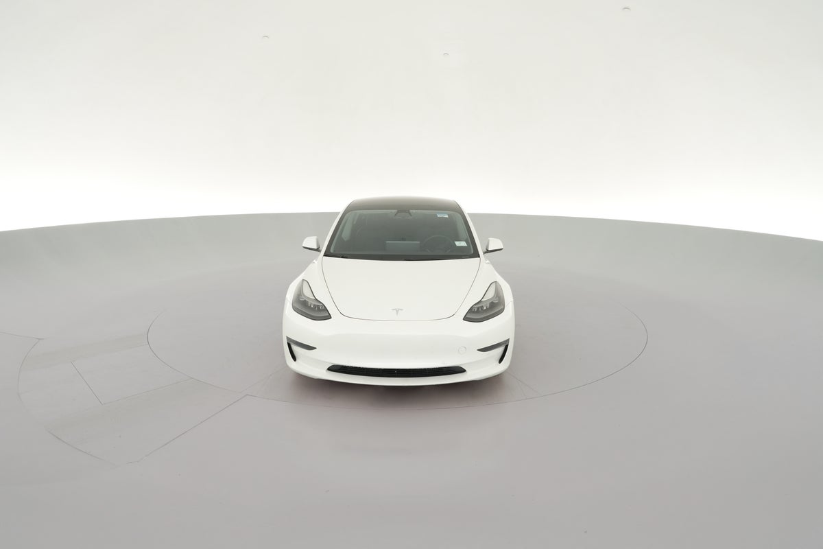 2022 Tesla Model 3 Long Range All-Wheel Drive in Pearl White — 360° view 1