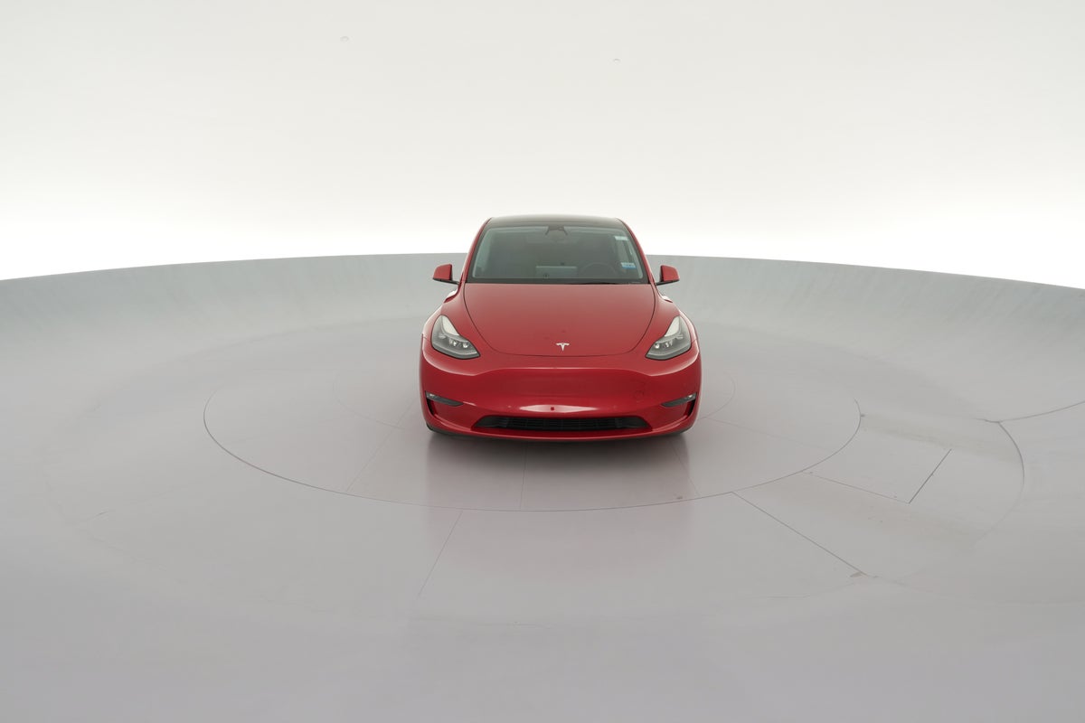 2022 Tesla Model Y Performance All-Wheel Drive in Red Multi-coat — 360° view 1