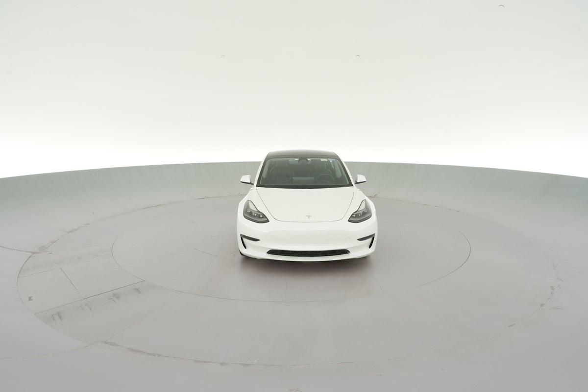2021 Tesla Model 3 Standard Range Plus in Pearl White — 360° view 1