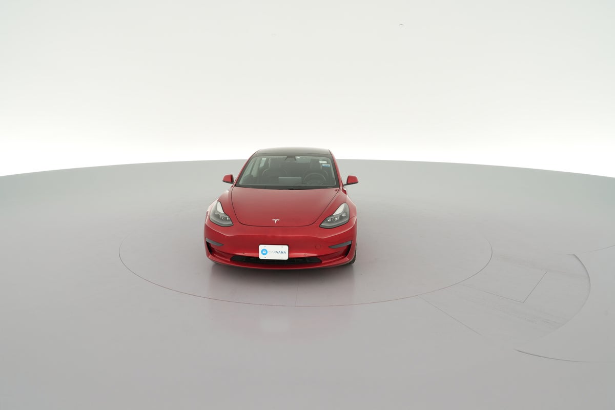 2021 Tesla Model 3 Standard Range Plus in Red Multi-coat — 360° view 1