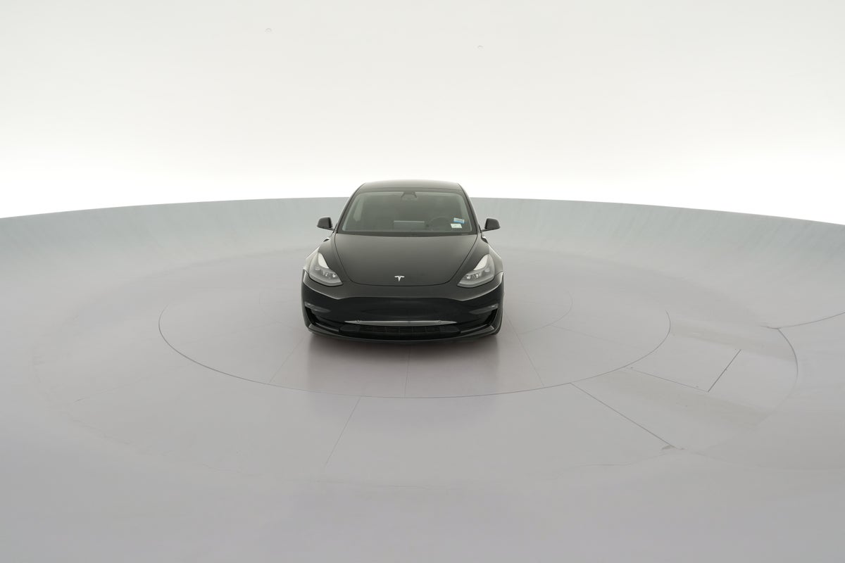 2021 Tesla Model 3 Long Range All-Wheel Drive in Solid Black — 360° view 1