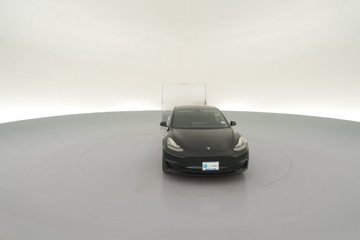 2021 Tesla Model 3 Standard Range Plus in Solid Black — 360° view 1