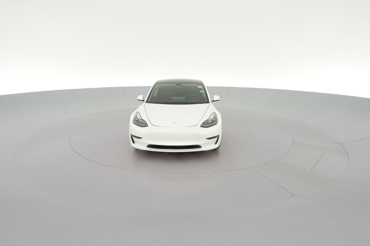2022 Tesla Model 3 Long Range All-Wheel Drive in Pearl White — 360° view 1