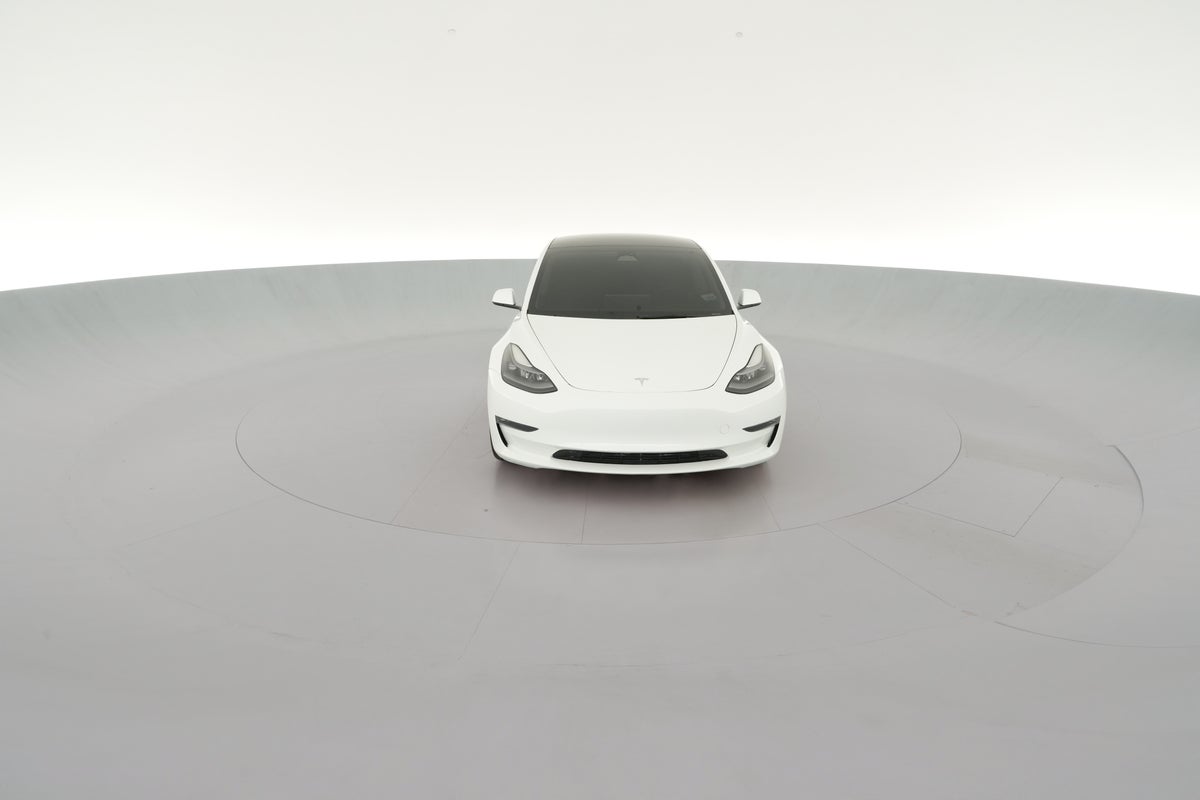 2022 Tesla Model 3 Long Range All-Wheel Drive in Pearl White — 360° view 1