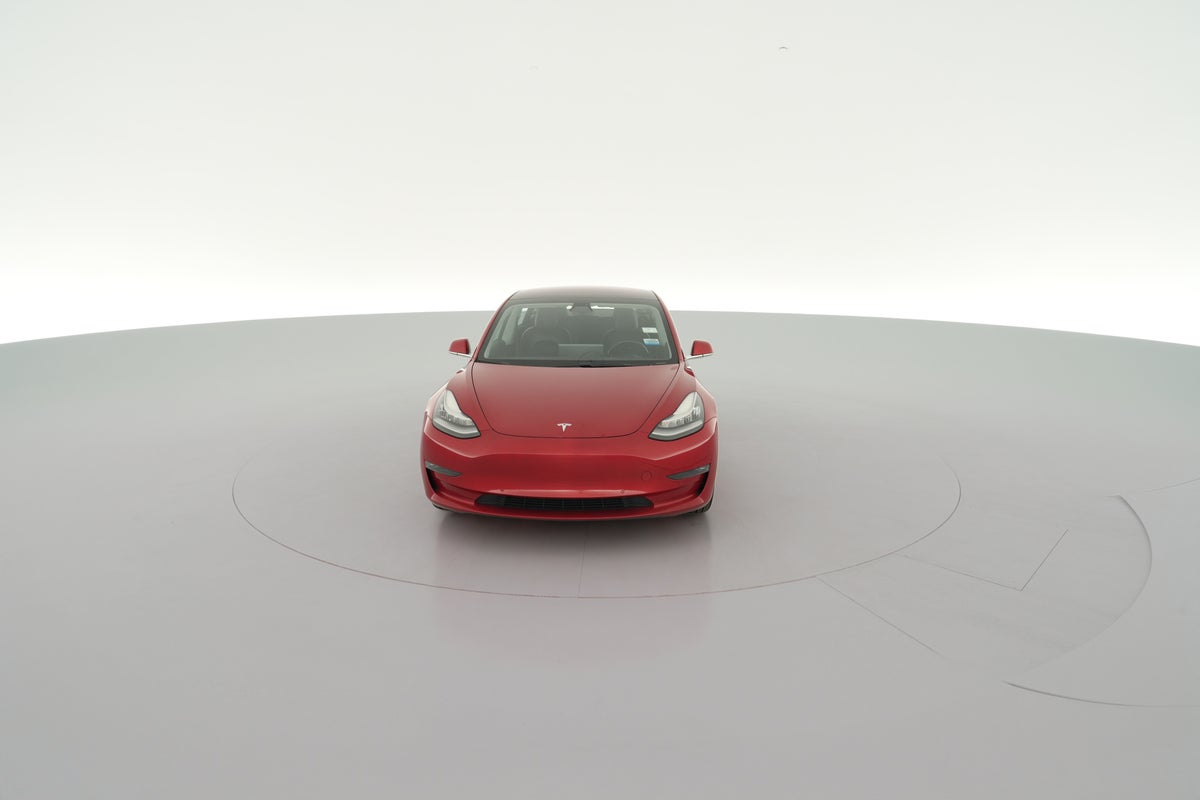 2018 Tesla Model 3 Long Range Rear-Wheel Drive in Red Multi-coat — 360° view 1
