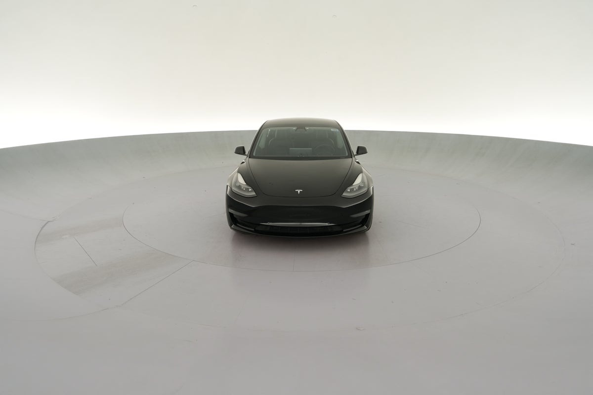 2021 Tesla Model 3 Long Range All-Wheel Drive in Solid Black — 360° view 1