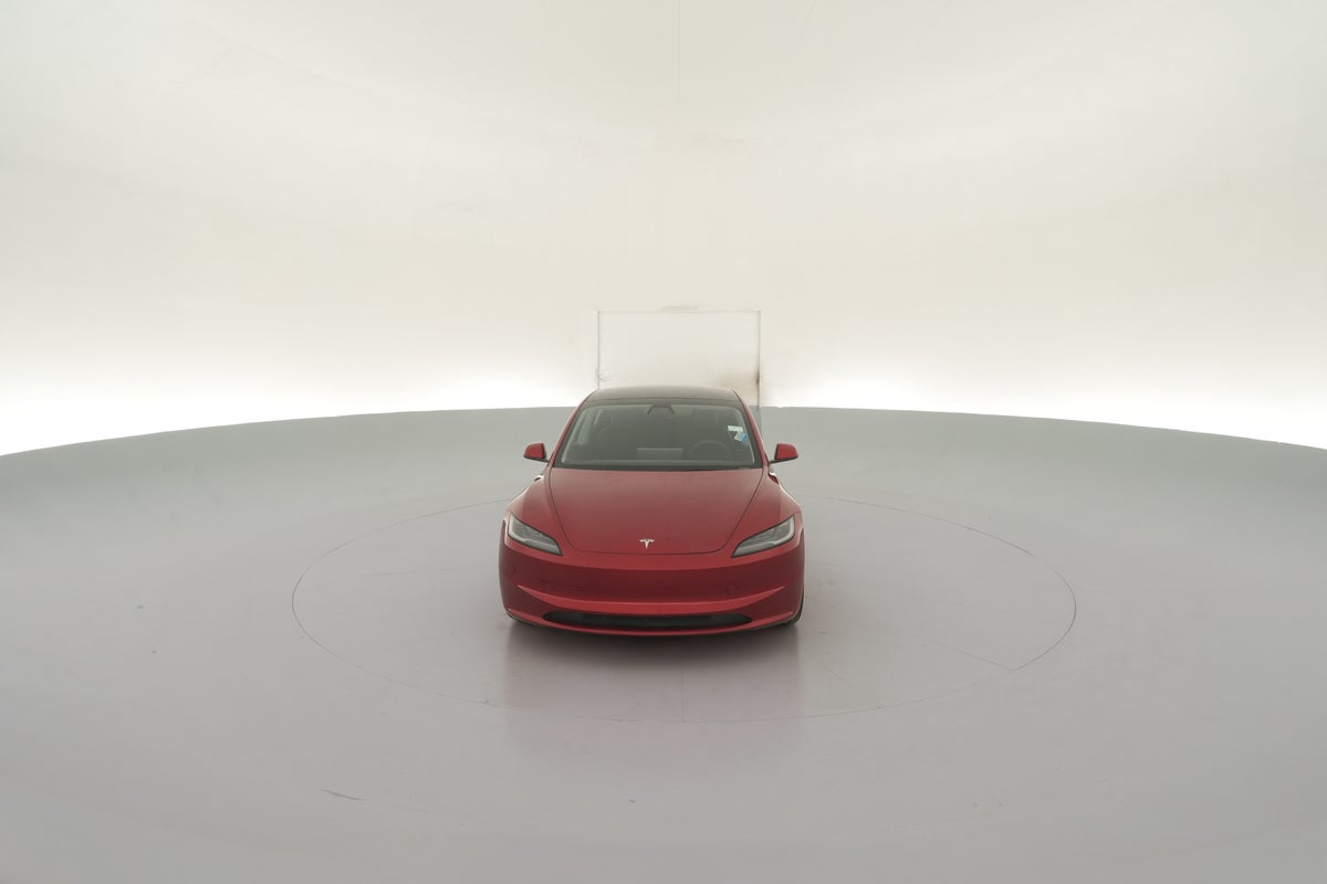 2024 Tesla Model 3 Rear-Wheel Drive in Ultra Red — 360° view 1