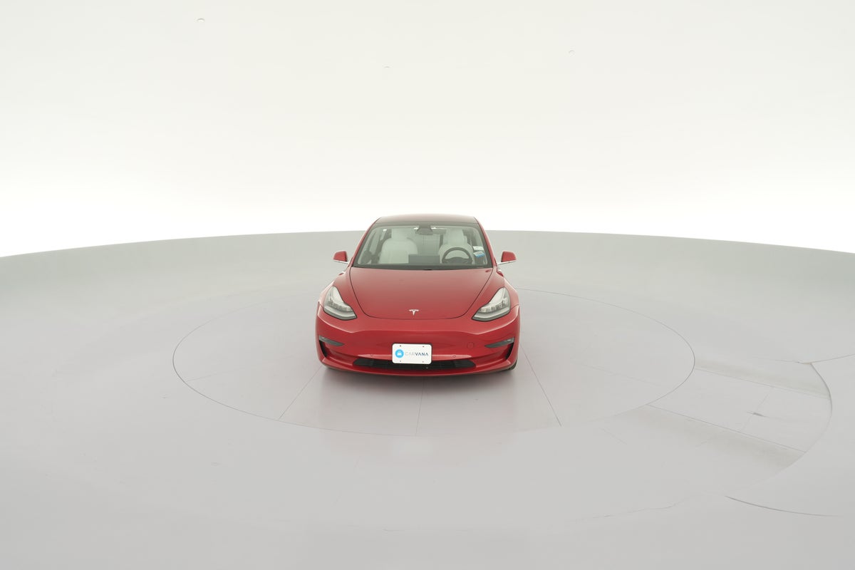 2018 Tesla Model 3 Long Range All-Wheel Drive in Red Multi-coat — 360° view 1