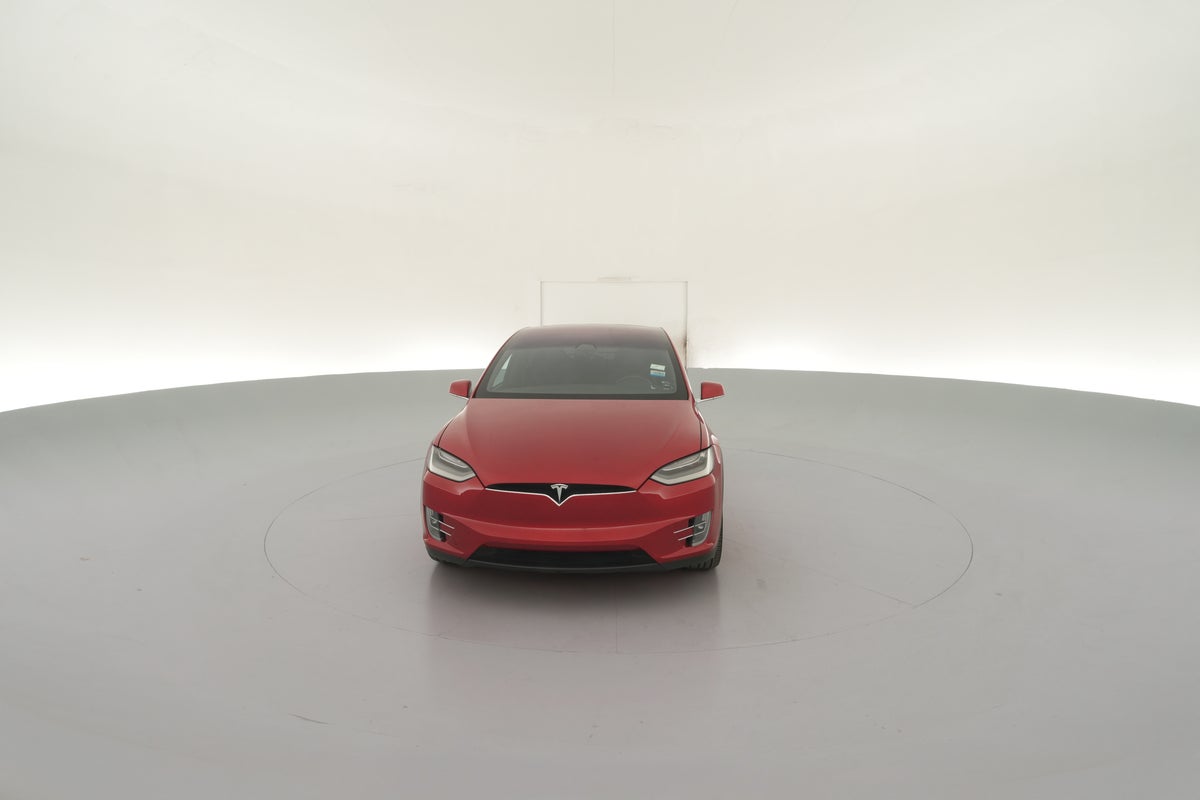 2020 Tesla Model X Long Range Plus in Red Multi-coat — 360° view 1