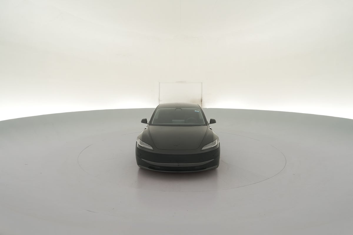 2024 Tesla Model 3 Long Range All-Wheel Drive in Solid Black — 360° view 1