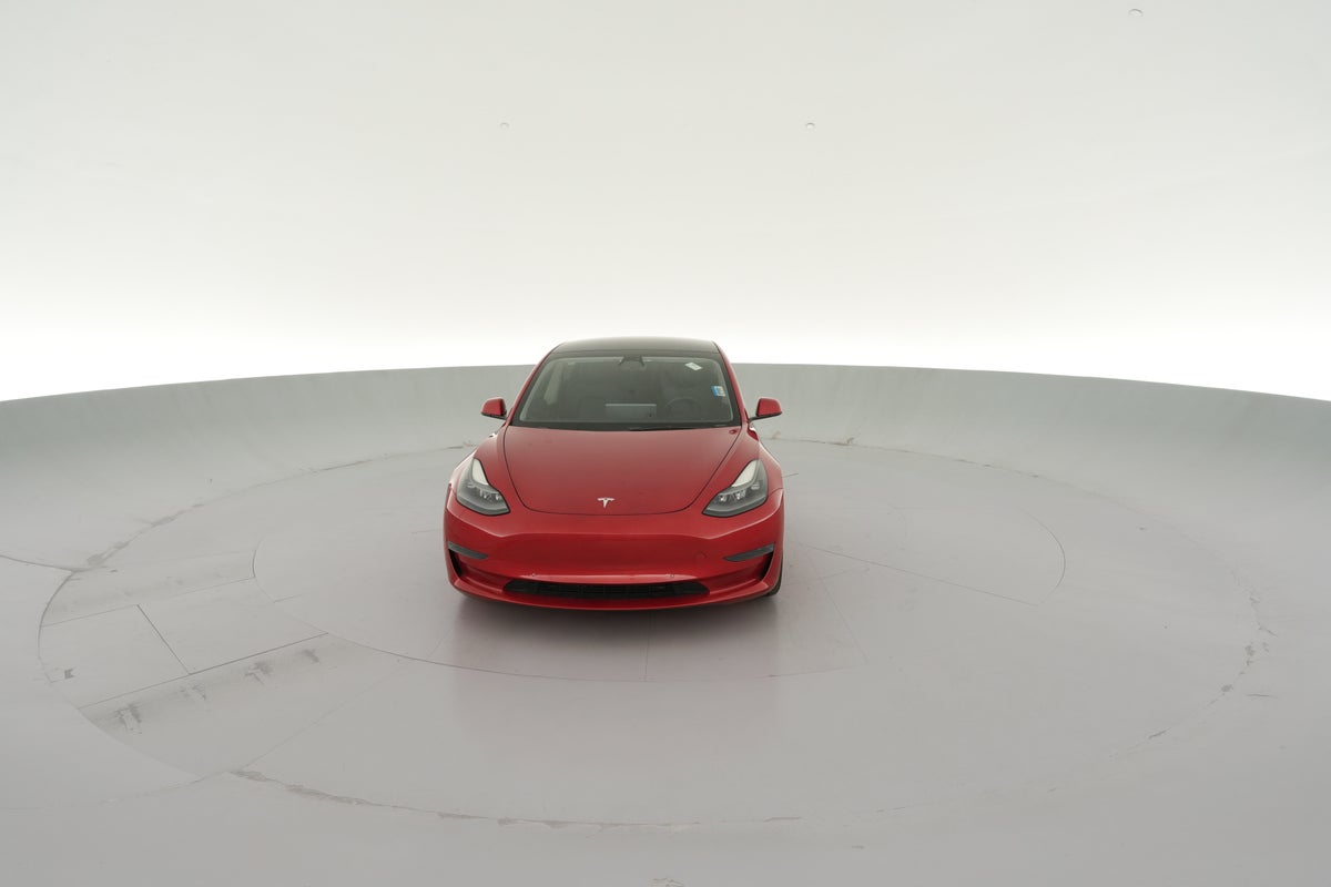 2022 Tesla Model 3 Rear-Wheel Drive in Red Multi-coat — 360° view 1