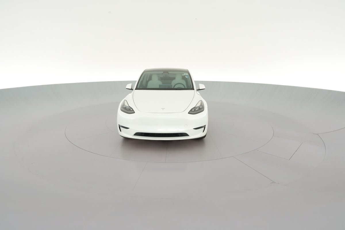 2022 Tesla Model Y Performance All-Wheel Drive in Pearl White — 360° view 1