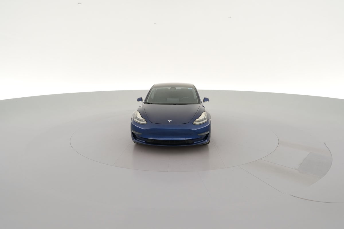 2020 Tesla Model 3 Standard Range Plus in Deep Blue Metallic — 360° view 1