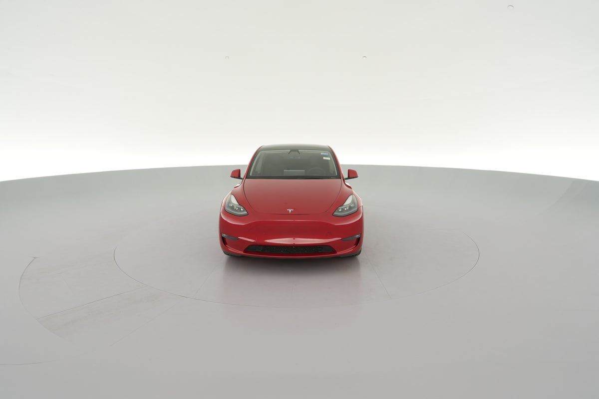 2023 Tesla Model Y Performance All-Wheel Drive in Red Multi-coat — 360° view 1