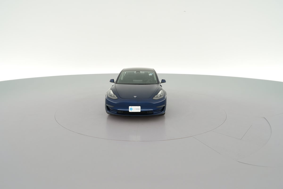 2023 Tesla Model 3 Rear-Wheel Drive in Deep Blue Metallic — 360° view 1
