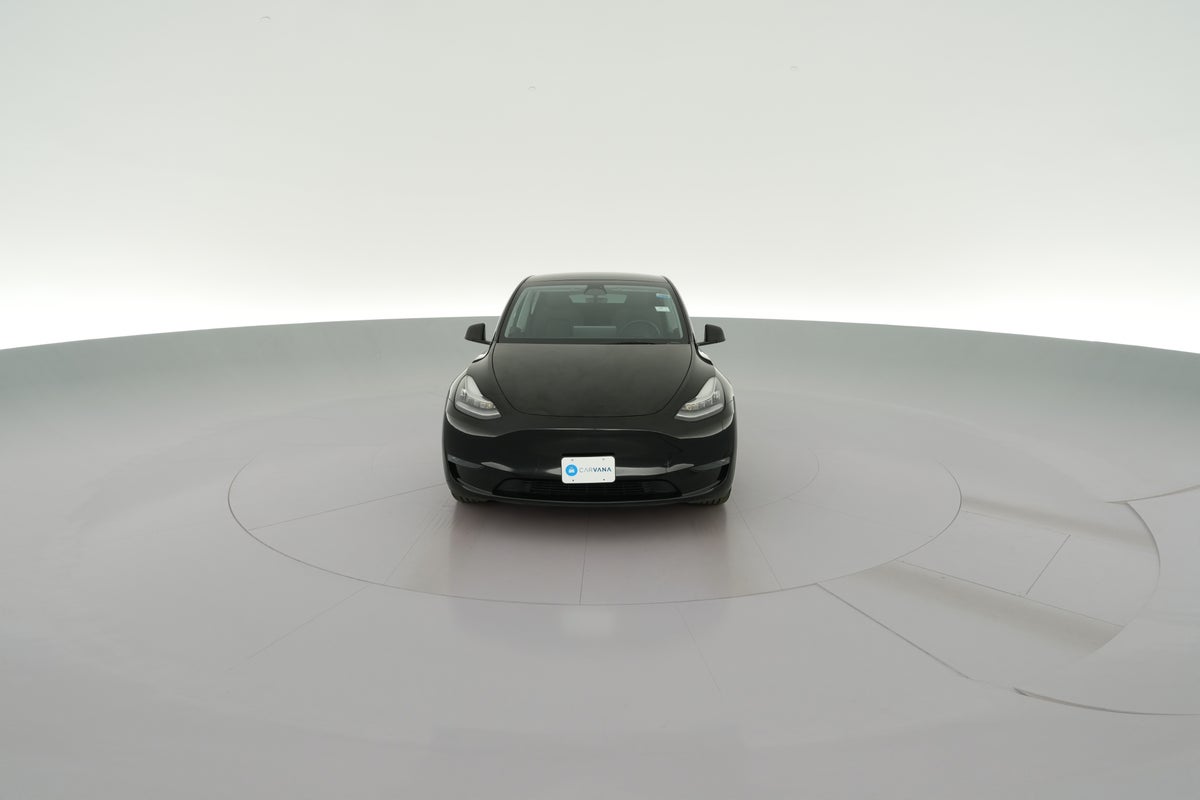 2023 Tesla Model Y Long Range All-Wheel Drive in Solid Black — 360° view 1