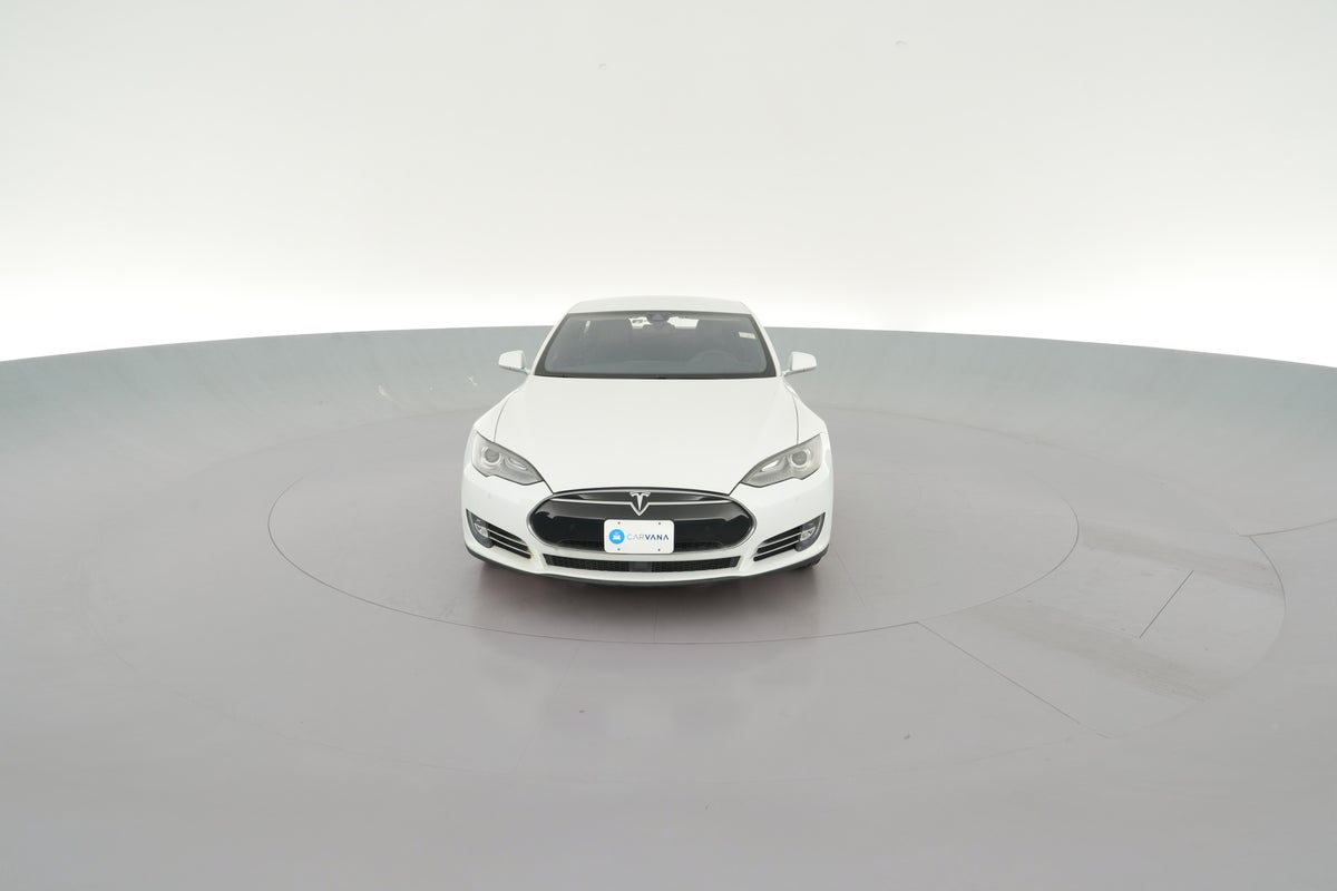 2014 Tesla Model S 85 in Pearl White Multi-coat — 360° view 1
