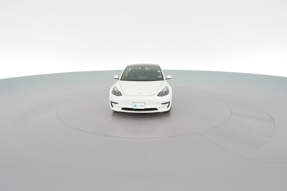 2022 Tesla Model 3 Long Range All-Wheel Drive in Pearl White — 360° view 1
