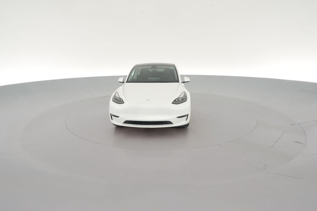 2023 Tesla Model Y Long Range All-Wheel Drive in Pearl White — 360° view 1