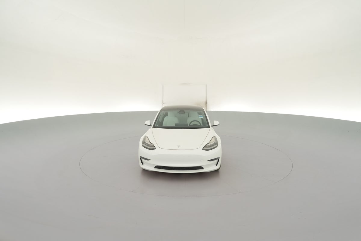 2022 Tesla Model 3 Long Range All-Wheel Drive in Pearl White — 360° view 1